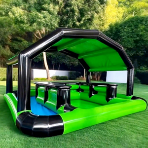 Piscina Inflable Familiar Grande con Temática de Castillo, de Grado Comercial, de PVC, Impermeable, Resistente al Viento, <span class=keywords><strong>Bar</strong></span> Flotante para Piscina, en Oferta - Product Image 1