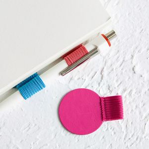 2Pcs Custom <b>Fancy</b> Hanging Pen Loop <b>Notebook</b> with Adhesive Elastic Various Designs for Christmas Occasions - Product Image 3