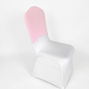 Wholesale Custom Color Spandex Elastic <b>Stretch</b> Eco-Friendly Reusable 2-Layer Pocket Chair Covers for Wedding Banquet Party - Product Image 1