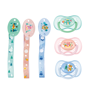 Mobpa BPA ücretsiz bebek emzik silikon emzik bebek güvenli nefes ve emzik klip ile taşınabilir emzik - Product Image 1