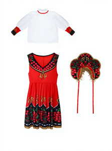 <span class=keywords><strong>Costume</strong></span> national ethnique russe, vêtements traditionnels russes pour enfants, robe <span class=keywords><strong>de</strong></span> fête pour filles, tenue <span class=keywords><strong>de</strong></span> princesse pour cérémonie d'anniversaire - Product Image 6