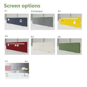 Poste de travail modulaire en panneaux de bois avec options d'écran et armoire de rangement pour les sièges sociaux professionnels des entreprises - Product Image 3