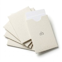 Porte-carte de chambre d'hôtel personnalisé à poche unique en papier texturé gaufré