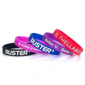 Pulseras de Silicona con Diseño de Logotipo Personalizado, Pulseras Promocionales de Silicona Personalizadas - Product Image 2