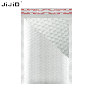Enveloppe à bulles blanche mate JIJID Sacs postaux personnalisés à bulles auto-scellants Sacs postaux en poly Sacs postaux - Product Image 4