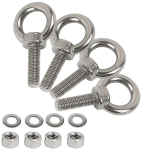 Wholesale DIN580 582 Galvanized Metal Roof <strong>Rack</strong> Platform Stainless Steel Eye <strong>Bolt</strong> With Ring M2 M4 M6 M8 M14 M24 - Product Image 2