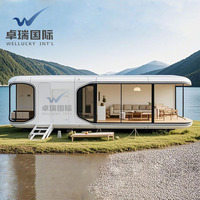 Wellucky Maison Conteneur Préfabriquée Capsule Spatiale Appartement Mobile pour Bureau Hôtel Salon Polyvalent Ferme Capsule Spatiale