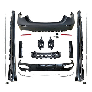 Mercedes-Benz S-Class W223 Rear Bumper Lip Bodykit ABS Tuning Style Silver A2238857101 - Product Image 1