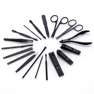 Set <span class=keywords><strong>de</strong></span> Manicura Profesional <span class=keywords><strong>de</strong></span> 18 Piezas, <span class=keywords><strong>Pinzas</strong></span>/Cortauñas/Cortador <span class=keywords><strong>de</strong></span> <span class=keywords><strong>Uñas</strong></span> Curvos <span class=keywords><strong>de</strong></span> Acero Inoxidable con Apertura <span class=keywords><strong>de</strong></span> Mandíbula Ancha <span class=keywords><strong>para</strong></span> el Cuidado Personal <span class=keywords><strong>de</strong></span> Dedos <span class=keywords><strong>de</strong></span> Manos y <span class=keywords><strong>Pies</strong></span> - Product Image 5