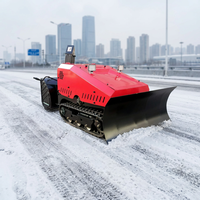 Robot souffleuse à neige autonome sur chenilles HD, électrique à batterie, télécommandé, pour usage en génie civil