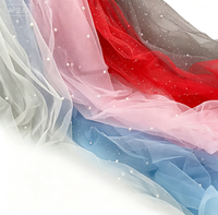Chemin de table en maille tricotée de luxe 100 % polyester respirant léger et transparent, teint uni 80 g/m² pour la décoration intérieure des chambres de filles