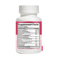 Capsules de cohosh noir OEM pour soutenir la ménopause, complément alimentaire à base de plantes personnalisable