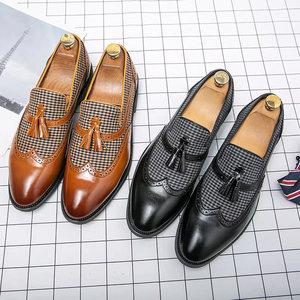 Zapatos Oxford de Cuero Genuino para Hombre, Diseño Formal Retro, de Lujo, Cómodos y Suaves, Gran Venta - Product Image 1
