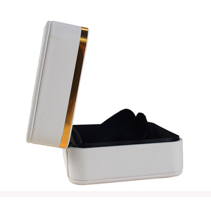 Standard Wholesale Price <strong>Women</strong> Custom Logo Handmade Leather Luxury Gift Set Fashion Ring Set White <strong>Jewelry</strong> <strong>Box</strong> - Product Image 6