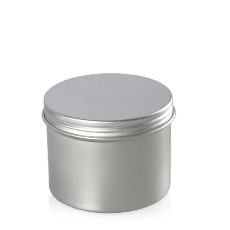 15g 60g Aluminium Runde leere nachfüllbare Flaschen Blechdosen Box Silber Creme Jar Pot Case Schraube Gewinde deckel Lippen balsam Behälter