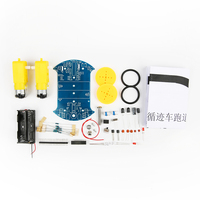 Dongheng D2-2 bricolage ligne de suivi intelligente Kit de suite de voiture intelligente At89c2051 51 pièce automobile de patrouille électronique Mcu