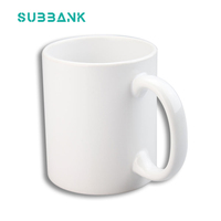 Tasses à sublimation Subbank 11oz 20oz tasses vierges de sublimation en céramique blanche à vendre fournisseur de tasses à sublimation