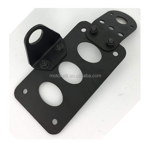 Soporte de placa de <span class=keywords><strong>matrícula</strong></span> para Sportster Bobber Chopper, soporte para <span class=keywords><strong>matrícula</strong></span>, Horizontal, Vertical, personalizado, color negro, RTS - Product Image 4