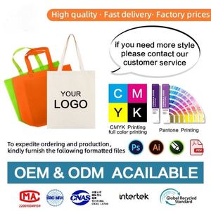 Hot Sale Promotional Personalized Blank Plain Recycled Cotton <b>Canvas</b> <b>Tote</b> Bags Shopping Custom Printed Logo 40x34cm Open Top - Product Image 4