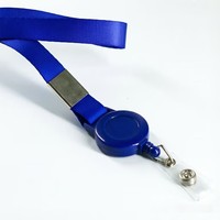Ensemble de porte-badge rétractable personnalisé avec cordon, porte-carte d'identité en ABS, sangle de cou avec clip pour le travail de bureau