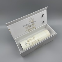 Boîte à vin pliable pour une bouteille, similaire à l'Icon Foldable, avec logo personnalisé, emballage cadeau en carton rigide avec fermeture magnétique et revêtement UV