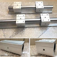 Paypal accepté 50mm à 1000mm voyage CNC Rail de guidage linéaire avec accessoires de roulement en acier Nema 23