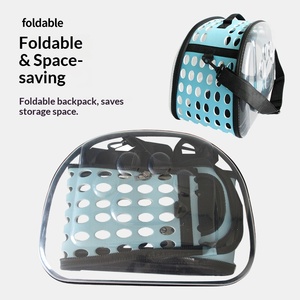 กระเป๋าใส่สัตว์เลี้ยงแบบพกพาสำหรับเดินทางกลางแจ้ง ขายส่งจากผู้ผลิต สำหรับสุนัขและแมว โปร่งใส ระบายอากาศได้ดี - Product Image 4