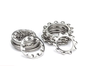 Lubyindustries Rondella di Bloccaggio Antiscivolo in Acciaio Inox 304 con Denti Esterni e Interni GB862.1 DIN6797A M3-M24 - Product Image 2