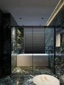 Yushi Verde Alpi phiến đá cẩm thạch hiện đại phong cách Châu Âu ánh sáng sang trọng màu xanh lá cây <span class=keywords><strong>Granite</strong></span> Countertop cho sàn nhà bếp đánh bóng bề mặt - Product Image 6