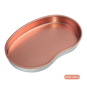 Multicolor Stainless Steel Nail Desktop <b>Storage</b> Tray Manicure Jewelry Decoration Metal Display Stand Salon Supply <b>Tool</b> Wholesale - Product Image 5