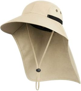 Upf50+ Sun Men <b>Women</b> With Neck Flap Wide Brim Uv Protection Fishing Hat for Hiking Beach Gardening Promotional Gift - Product Image 4