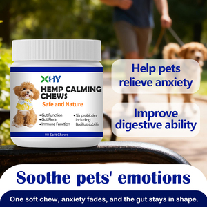 Angstlösende Kausnacks mit Kamille zur Entspannung Haustier-Nahrungsergänzungsmittel Hunde-Soft-Kausnacks - Product Image 4