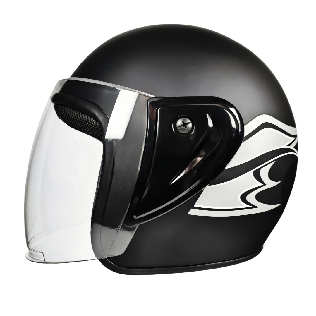 Vietnam Style Motorcycle Helmet DOT Approved Open Face