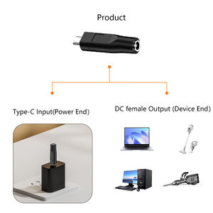 USB <strong>C</strong> Male to DC5.5*2.1mm/5.5*2.5mm/<strong>4</strong>.0*1.7mm/4817 <strong>Type</strong> <strong>C</strong> Male Power Charging Adapter Converter Connector 20V 100W - Product Image 3