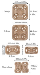 ที่ใส่แก้วกาแฟแบบนำกลับบ้านย่อยสลายได้ - Product Image 4