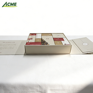 <span class=keywords><strong>Calendario</strong></span> <span class=keywords><strong>de</strong></span> <span class=keywords><strong>Adviento</strong></span> Navideño Ecológico <span class=keywords><strong>Blanco</strong></span> Personalizado, Caja Sorpresa con Cierre Magnético, Cuenta Regresiva <span class=keywords><strong>de</strong></span> 12 Días, Cosméticos, Chocolates - Product Image 4