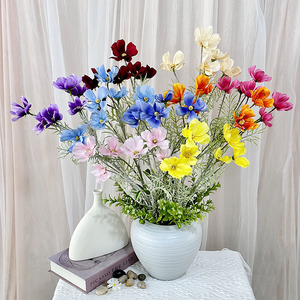 Arrangement floral artificiel Queyiyi, fleurs en soie multi-têtes, style persan, décoration intérieure, accessoires de mariage, aspect réaliste - Product Image 2
