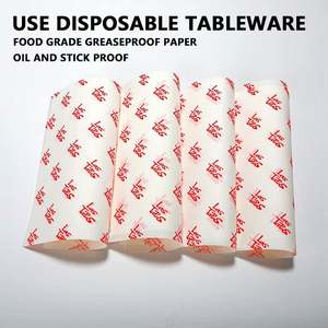 Papier d'emballage pour sandwichs et hamburgers, résistant à la graisse, parfait pour l'emballage alimentaire, fast-food, doublure pour panier à fromage - Product Image 4