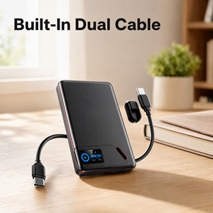 Cargador Inalámbrico Magnético QSF de 5000 mAh y 10000 mAh, Banco de Energía de 15 W y 22,5 W con Cable USB-C Integrado, Carga Rápida Ultrafina, Banco de Energía OEM - Product Image 1