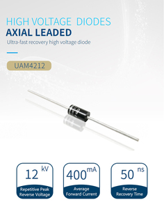 UAM4212ไดโอด12KV 400mA HVS ไดโอดเรียงกระแสแรงดันสูงมีสารตะกั่วในแกนแกนตะกั่ว - Product Image 5