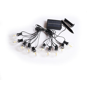 Guirnalda de Luces Solares G40 de 20 pies, Luces Decorativas LED Impermeables para Jardín Exterior, Luces de Navidad con 12+1 Bombillas, Gran Venta - Product Image 3
