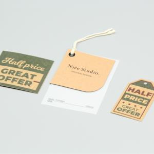 Tùy chỉnh Giáng sinh bao bì Quà Tặng treo thẻ với tên logo và chuỗi in trên letterpress phong cách giấy treo thẻ - Product Image 6