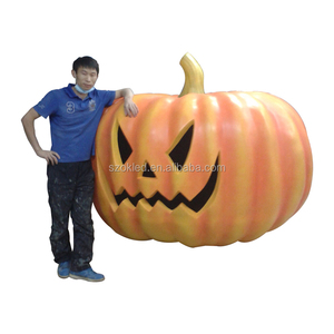 Al Aire Libre Halloween Decoración Diseño Fibra de vidrio Calabaza <span class=keywords><strong>Cenicienta</strong></span> Cuento de hadas Calabaza Fibra de vidrio Carruaje - Product Image 6