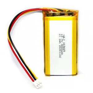 KC 인증 103665 3.7v 3000mAh 충전식 리튬 포 폴리머 플랫 배터리 스마트 시계