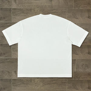 T-shirts à épaules tombantes en coton 100% de haute qualité, streetwear, t-shirt oversize, t-shirt blanc uni épais et ample - Product Image 2