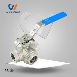 <span class=keywords><strong>2025</strong></span> dài xử lý Ba 3 cách điều khiển thủy lực van 1.5inch thép không gỉ 304 L/t Loại 3Way Tri Kẹp Bóng van 3Way bóng van - Product Image 4