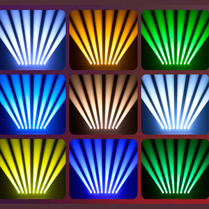 إضاءة متحركة بشعاع 200 واط مع 18 موشور، إضاءة صغيرة متحركة بتقنية DMX، إضاءة قوس قزح RGBW للحفلات والفعاليات والمسارح - Product Image 6