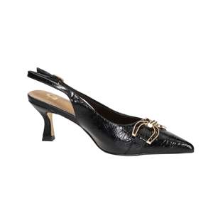 Gold & Gold Donna Slingback Pump <b>Black</b> 6 Cm <b>Heel</b> Size 41 - Product Image 2