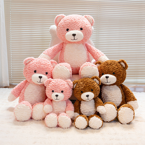 دمية دب قطيفة جديدة لطيفة عالية الجودة كبيرة الحجم، لعبة دب ناعمة ولطيفة للأطفال - Product Image 1