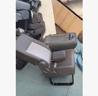 Sièges de voiture de luxe en cuir YLD Hiace avant/moyen/arrière sans appuie-tête, étanches, pour fourgonnette compacte à toit bas, pièces automobiles